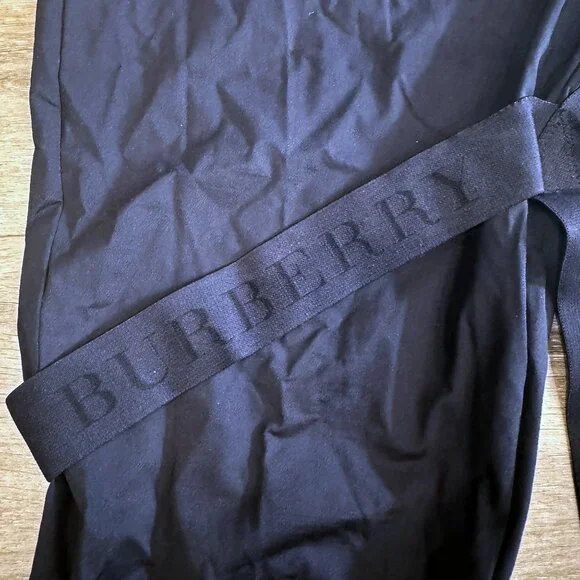 Burberry Black Bondage Strap Leggings
